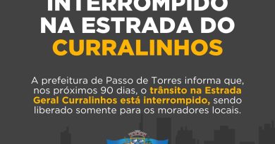 TRÂNSITO INTERROMPIDO NA ESTRADA DO CURRALINHOS