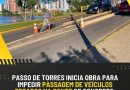Prefeitura de Passo de Torres inicia obra para impedir passagem de veículos pesados na ponte de concreto