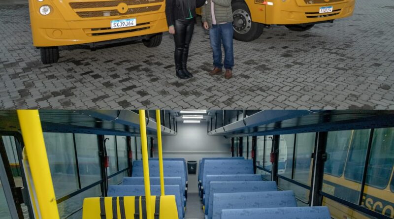 Prefeitura de Passo de Torres investe em novos ônibus escolares para atender crescimento populacional